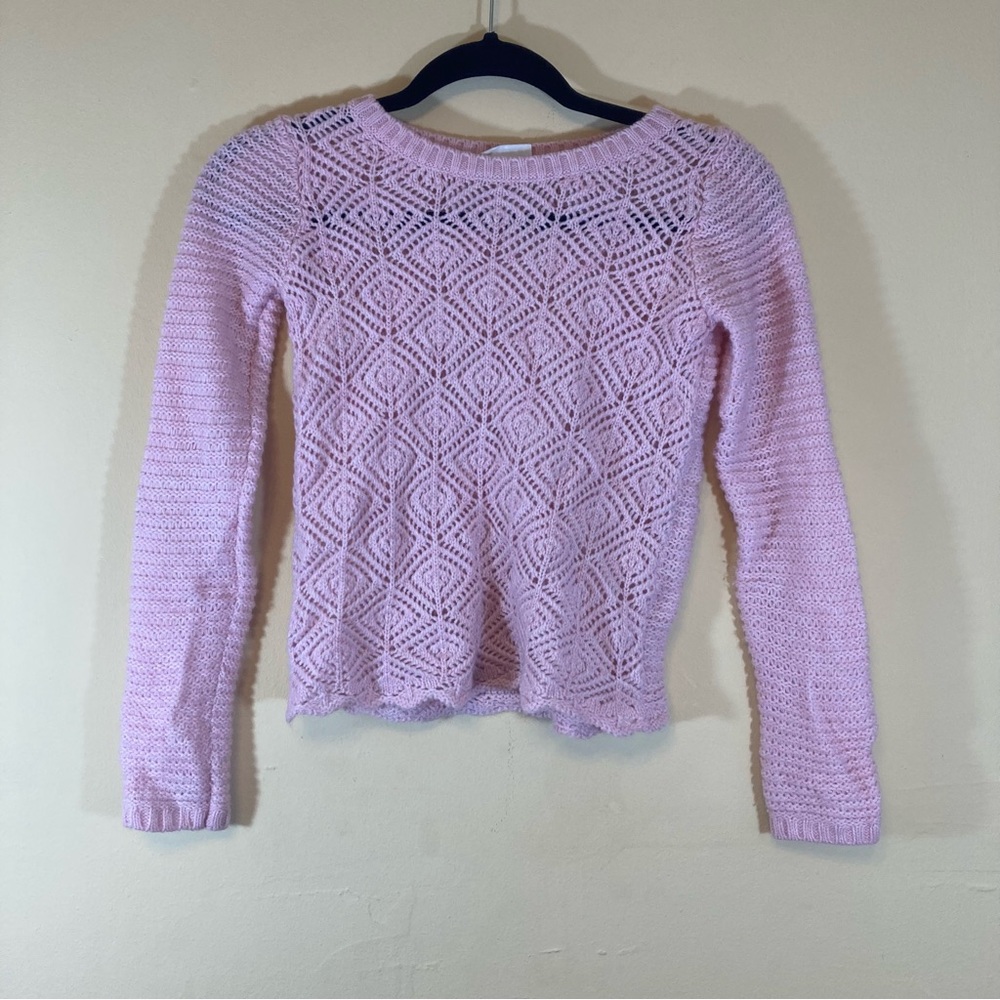 Crazy 8 girls pink sweater